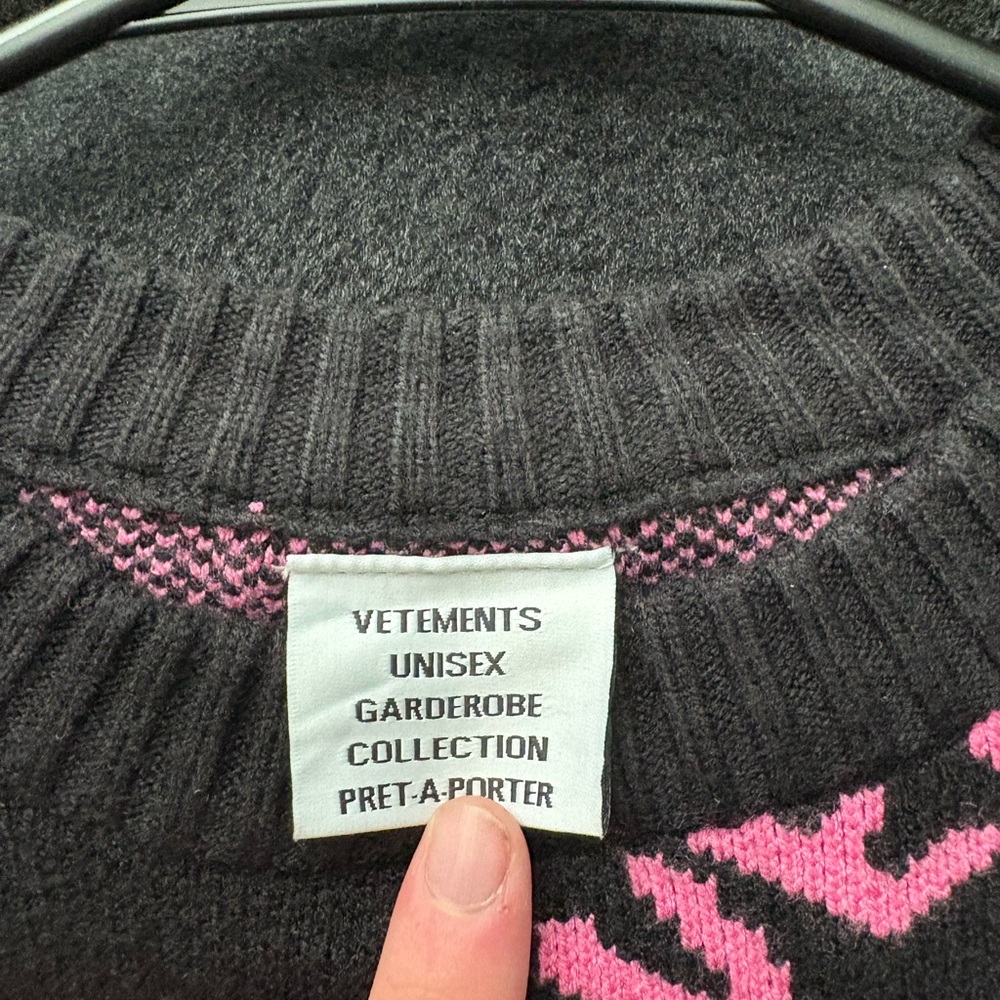 Vetements All Over Print (AOP) Knit Sweater - Picture 2 of 2